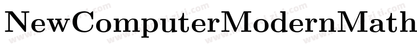 NewComputerModernMath Book字体转换